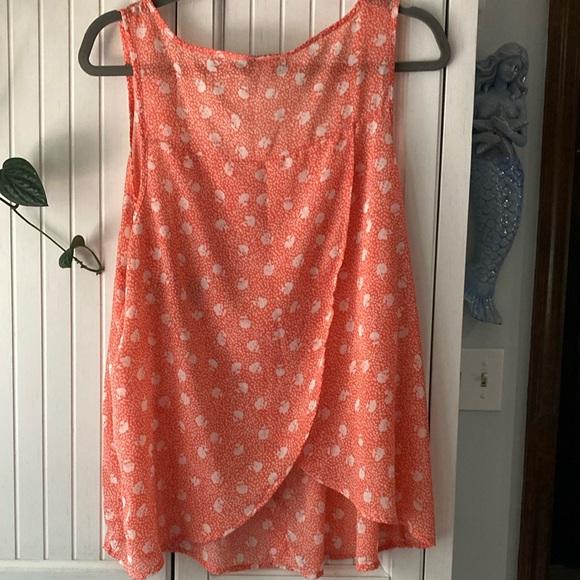 Torrid Peach floral Tank Top - Picture 4 of 4